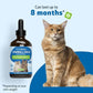 Pet Wellbeing Hairball Gold for Cats - Holistic Hairball and Digestive Care, Normal Elimination, Slippery Elm, MCT Oil, No Mineral Oil - Veterinarian-Formulated Herbal Supplement 4 oz (118 ml)