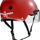 Triple Eight The Certified Sweatsaver Helmet with Visor for Roller Derby, Skateboarding and BMX