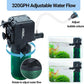 Oiibo 3-in-1 Adjustable Aquarium Filter for 40-150 Gallon, Internal Ceramic Balls&Bio-Sponges Power Water Filter with Air Tube, Silent Submersible Filter, 320GPH (Filter)