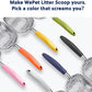 WePet Cat Litter Scoop, Aluminum Alloy Sifter, Kitty Metal Scooper, Deep Shovel, Long Handle, Poop Sifting, Kitten Pooper Lifter, Durable, Heavy Duty, for Litter Box