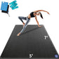 MRO Extra Large Yoga Mat, 12'x6'/9'x6'/7'x5'/6'x4' (9MM) Extra Wide and Thick Exercise Mats for Home Gym Workout, Non-Slip, Soft for Women and Men Fitness, Ideal for Barefoot Yoga, Pilates, stretching