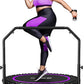 BCAN 40"/48" Rebounder Trampoline for Adult, 450/550LBS Fitness Trampoline with Bungees, Adjustable Handle, Stable & Quiet, Indoor Outdoor, Whole-Body Workout & Relaxation at Home for Women/Men