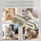 4 in 1 Cat Steam Brush Rechargeable pet spray comb Steam Brush for Cats and Dogs, Massage, Cleaning, Shedding & Combing Multifunctional Hair Removal Anti Static Grooming Tool for home (Pink)