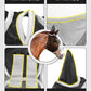 Hilltown Adjustable Fly Mask for Horse with Ears - UV-Block, Large Eye Space, Breathable, Built to Last, Comfort Fit - Horse Fly Mask for Daily Stable, Hot Weather Riding & Competition - Cob, Grey