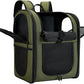 Apollo Walker Dog & Cat Carrier Backpack for 4-15lb Pets - Ventilated Safe Design with Padded Back Support, Breathable Mesh Pet Backpack for Hiking, Travel, Outdoor (Green)