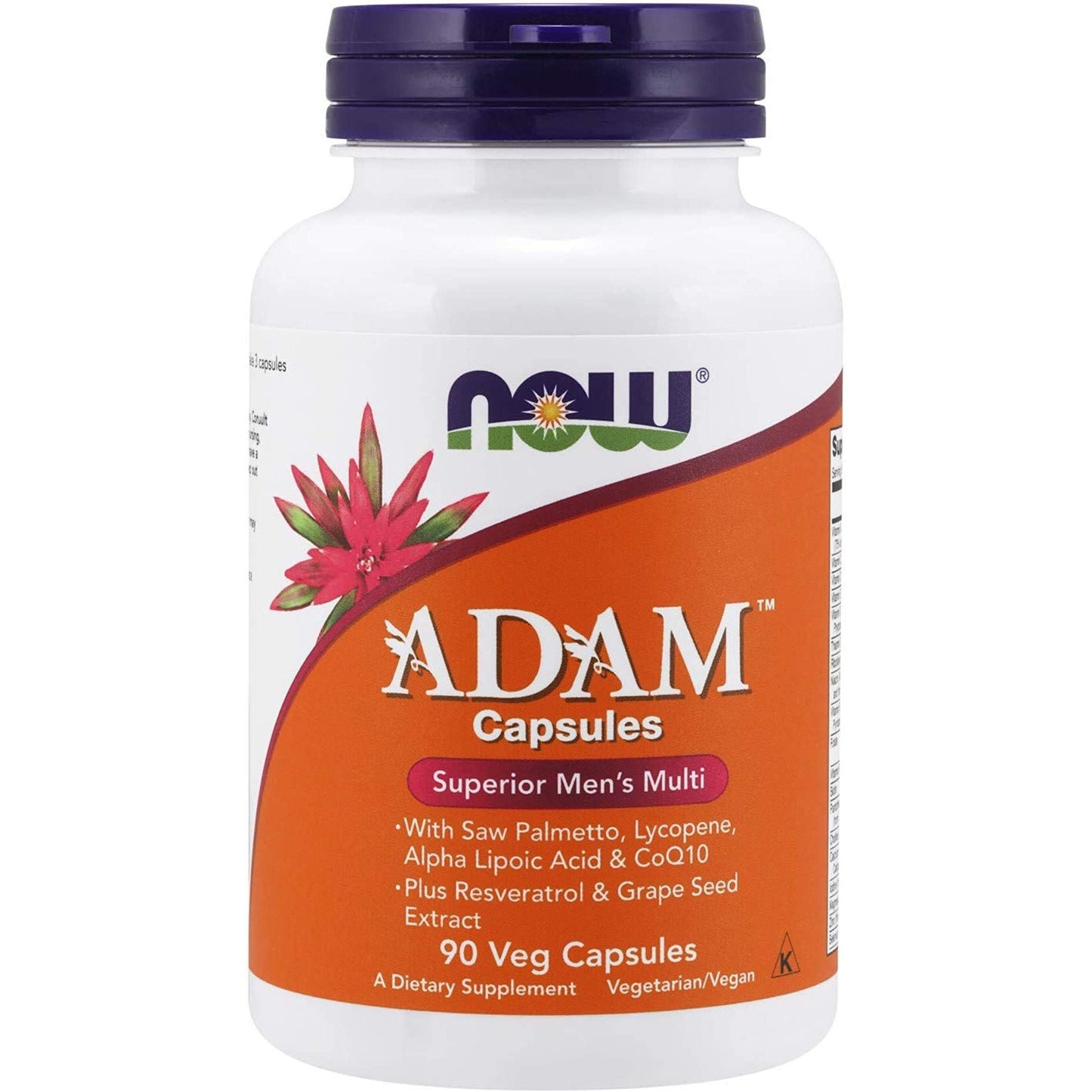Now Foods ADAM Men's Multiple Vitamin 90 Vcaps - 3878 - 2 Pack
