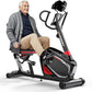 HARISON Recumbent Exercise Bike with 400 lbs Capacity, Magnetic Recumbent bike for Adult and Seniors, Recumbent Stationary bike for Home with Smart Bluetooth App, 2 in 1 LCD Monitor and Tablet Holder, Heart Rate monitor