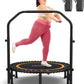 ANCHEER 40/48" Mini Trampoline with Upgraded Bungee Cords, 550LBS Capacity, Adjustable Foam Bar & Resistance Ropes, Indoor/Outdoor Rebounder for Adults