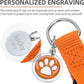PUPTECK No Pull Dog Harness Soft Adjustable Basic Nylon Step in Puppy Vest Outdoor Walking with ID Tag and A-ir Tag Case, Orange, M