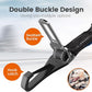 IOKHEIRA Dog Seatbelt, Updated Adjustable Harness Reflective Bungee Dog Car Seat Belt with Aviation Aluminum Alloy Rotatable Carabiner, Hook & Buckle