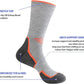 JOYNÉE 5/10 Pairs Mens Lightweight Athletic Crew Socks Cushioned Breathable Long Socks for Sports Running