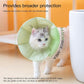 Touchdog Foldable Dog Cone Collar for Cats & Dogs - Adjustable Soft Recovery Collar with Waterproof PU Coating, Lightweight Design, 24.5cm/9.6in Wide Barrier (Green, XS)
