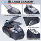 RAINSMORE Bike Bags for Bicycle Rear Rack 15L Waterproof Bike Ebike Trunk Pannier Saddle Bag with Rain Cover Bike Accessories Backpack Shoulder Bag for Commuter Travel Outdoor, Blue