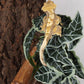 Reptile Plants for Terrarium, Amphibian Habitat Decor Artificial Hanging Plants with Suction Cup - Fake Alocasia Black Velvet