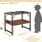 Modern 15 Long Gallon Fish Tank Stand for Home Office, 2-Tier Aquarium Stand with Shelf for Storage, Fish Tank Table 24" x 12" x 21", Ideal for Breeder Tanks, and Reptile Terrariums, Rustic Brown
