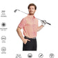 Men's Golf Polo Shirts Short Sleeve Striped Performance Moisture Wicking Dry Fit Golf Shirts for Men