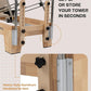 Pilates Reformer Machine, Quick-Assembly Studio Grade Pilates Equipment for Gym and Home, Oak Wood Pilates Reformer with Reformer Accessories