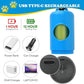 Rechargeable Dog Poop Bag Dispenser With Safety LED Flashlight, Pet Waste Bag Holder with Carabiner Clip For Leash, Collar,Harness, and 15 PCS Extra Thick Doggy Waste Bags