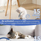 Cat Toy Interactive for Indoor Cats, Smart USB Rechargeable Door Hanging Automatic Retractable Kitten Toys, Teaser Electronic Self Play Feather Cat String Toys Attached with 3 Catnip Mice Blue