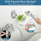 Klleyna Filter Dog Shower-Attachment for Bathtub-Faucet - ON/OFF Shower Head Attaches to Tub Spout, Pet Wash Hose Sink Sprayer (5 Adapters), Bathroom Kitchen Tap Extension for Hair Washing & Baby Bath