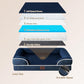 EHEYCIGA Egg-Crate Memory Foam Dog Bed, Waterproof, Navy, Large 41 x 27 x 6.5 inches, 100 lbs Capacity