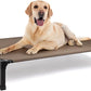 Heeyoo Elevated Dog Bed, Cooling Raised Pet Cot with Chew Proof Washable Breathable Mesh and Metal Frame, Portable Dog Cot Bed with No-Slip Feet for Outdoor or Indoor Use