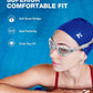 ZIONOR G1 Lite Swim Goggles with Swim Cap Comfortable Anti-fog Swimming Goggles Cap Set for Adult Men Women
