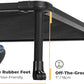 Veehoo Chewproof Elevated Dog Bed - Cooling Raised Pet Cot, Breathable Mesh, Washable & Non-Slip for Large Dogs, Indoor/Outdoor, Black Mat and Black Frame, 42x30inches (Model CWC2203A03)