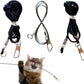 Replacement Strings for Cat Wand Toy - 3-Pieces - Chew-Proof Metal Wire and 2 Durable Paracord Strings - Heavy Chewers Pack Cat Wand Toy Refill Strings with Universal Clasps for All Lures