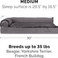 Furhaven Cooling Gel Dog Bed for Medium/Small Dogs w/ Removable Bolsters & Washable Cover, For Dogs Up to 35 lbs - Plush & Velvet L Shaped Chaise - Platinum Gray, Medium