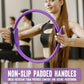 Pilates Ring Fitness Circle 14" Yoga Rings Magic Circle with Dual Padded Handles for Toning Arms, Thighs/Legs & Core，Home Exercise Equipment ﻿