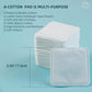 Premium Exfoliating Cotton Pads (60 Count) - 100% Cotton, Extra-Soft and Lint-Free, Durable Squares for Facial, Lip, and Eye Makeup Removal