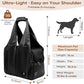 Dog Purse Carrier for Small Dogs, Cats, and Puppies – Soft-Sided Travel Pet Tote Bag with 4 Large Pockets, Foldable, Lightweight, Fits Pets up to 15 lbs, for Travel, Outings (Black)