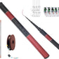 Telescopic Tenkara Rod in 4.9ft/8.8ft/11.8ft-Ultralight Travel Fishing Rods-Portable Collapsible Bass Crappie Rod-Retractable Fishing Pole -Tenkara Fishing Rod