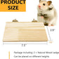 Hamster Wooden Ledge Platform 2Pcs Small Animals Natural Wood Stand Platform Chew Toys Cage Accessories for Squirrel Gerbil Suger Glider Rat Hamsters Bird