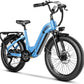 1500W Motor Peak Electric Bike for Adults and Teenagers, 48V 20AH Removable Battery Step Thru EBike, 30+MPH, 80 Miles Max Range, 24" Fat Tire Adult Electric Bicycles for 7 Speed
