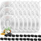 42 Pcs Cat Water Fountain Replacement Filters-21 Pack Water Fountain Filters 21 Pack Pre-Filter Sponges, Pet Fountain Replacement Filters Fit for 95oz/2.8L Cat Pet Fountain