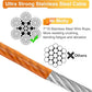 Tie Out Cable for Dogs,150FT Dog Leads,Heavy Duty Tie Out Cable for Large Dogs Up to 125lbs,Durable Dog Runner Tether Line for Outdoor,Yard