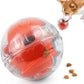 PrimePets Dog Treat Ball, Adjustable Food Dispensing Interactive Toys, Slow Feeder Treat Ball, 4.8'' Green/Red