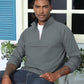Aulemen Men's Casual Quarter Zip Pullover-Athletic Windbreaker Lightweight Jackets Hiking Golf for Men Mock Neck with Pockets