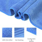 JML Microfiber Towels, Bath Towel Set (6 Pack, 27" x 55") - Extra Large, Soft, Absorbent, Fast Drying Bathroom Towel for Shower, Swimming, Fitness, Sport, Yoga, Peach/Grey/Blue