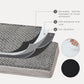 Orthopedic Memory Foam Bed for Large Dogs, Waterproof Cooling Pet Mats for Crate with Removable Washable Cover,Ideal for Arthritic Dogs (Large-35"x 22" x 3", Rose Plush+Blanket)