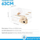 BUCATSTATE Hamster Cage 3-Level with Accessories, Includes Free Exercise Wheel, Water Bottle, Food Bowl & Hamster Hideout, Large Hamster Cage for Dwarf Hamster, Mice, Degus (24.4" L*13.7 "W*16.9" H)