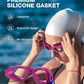 ZIONOR G1 Lite Swim Goggles with Swim Cap Comfortable Anti-fog Swimming Goggles Cap Set for Adult Men Women