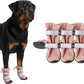 Spark Paws Dog Shoes, Waterproof Dog Boots for Medium to Large Dogs, Non Slip, Breathable Dog Booties and Paw Protectors - 4PCS Doggie Hiking Boots with Reflective Straps - Pink, Size 8