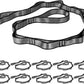 10PCS Nylon Daisy Chain Straps 23 KN for Aerial Yoga Hammock Swing Adjustable Aerial Silk Extender Hanging Rope for Aerial Yoga Belts 3.6FT 5.9FT Long