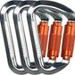 SEPEAK UIAA 30kN Climbing Carabiner Clips, Professional Heavy Duty Twist Locking Carabiners for Climbing,Mountaineering, Rappelling, Camping, Hiking, Swings, Large D Ring Hooks