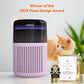 AIRROMI Air Purifier for Bedroom Home,HEPA Filter,Covers Upto 549 Ft²,Quiet 360°intake Air Cleaner with Fragrance ponge for Better Sleep,Night Light,Filters Smoke,Pet Dander,Allergies,Dust,A2005Purple