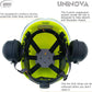 UNINOVA Arborist Helmet Forestry Helmet Chainsaw Helmet with Visor and Earmuffs,OSHA Safety Hard Hat Helmet for Logging Trimming Mowing Climbing Tree Service Garden Work