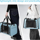 Roaringkitty Travel in Style: Portable Pet Carrier for Small Pets up to 15 Lbs- Airline Approved, Collapsible & Comfortable cat/Puppy Soft Sided Bag (Blue)